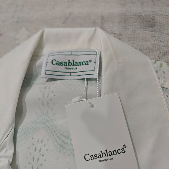 Casablanca Men's Wave Crochet Shirt - Picture 2 of 6